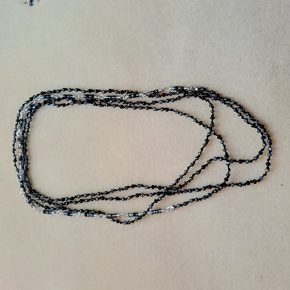 74 inch handmade layering necklace or bracelet
